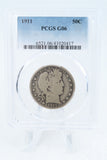 1911-P PCGS G06 Barber Half Dollar Business Strike 50C