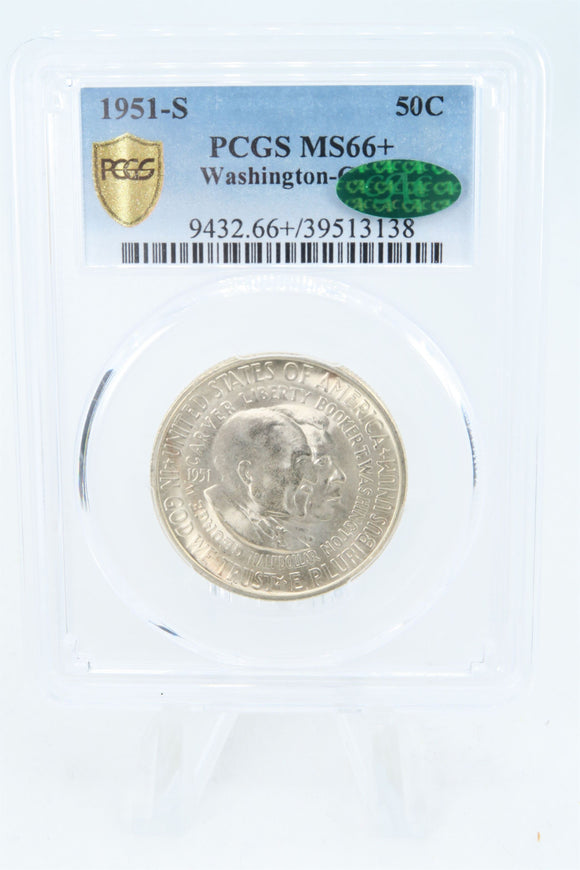 1951-S PCGS MS66+ Washignton-Carver Classic Commemorative Half Dollar 50C