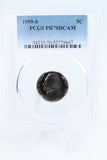 1999-S PCGS PR70DCAM Jefferson Nickel Proof 5C