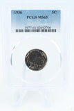 1936-P PCGS MS65 Buffalo Nickel Business Strike 5C