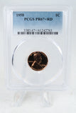 1958-P PCGS PR67+RD Lincoln Wheat Cent Proof 1C