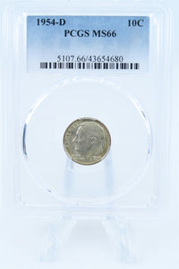 1954-D PCGS MS66 Roosevelt Dime Business Strike 10C