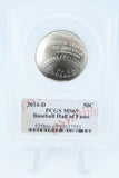 2014-D PCGS MS69 Baseball Hall Of Fame Modern Commemorative Half Dollar 50C