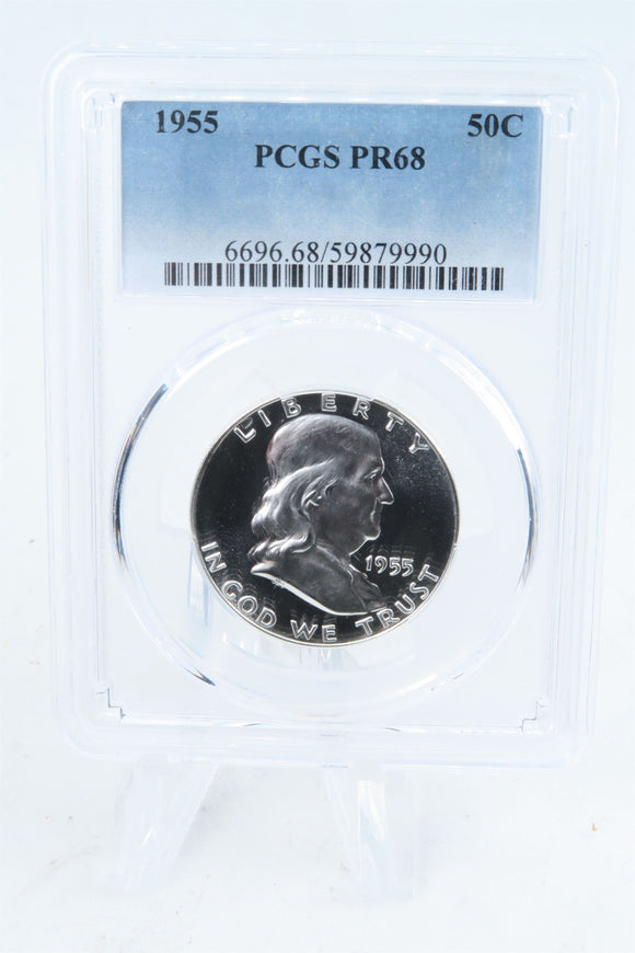 1955-P PCGS PR68 Franklin Half Dollar Proof 50C