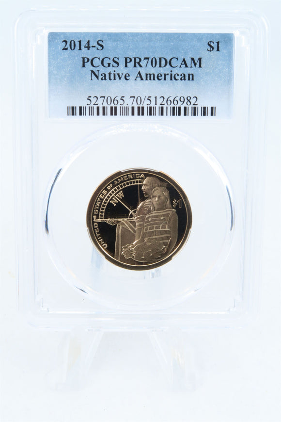 2014-S PCGS PR70DCAM Native American Dollar Proof