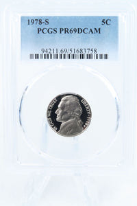1978-S PCGS PR69DCAM Jefferson Nickel Proof 5C