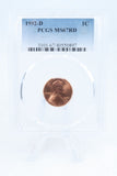 1992-D PCGS MS67RD Lincoln Memorial Cent Business Strike 1C
