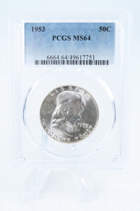 1953-P PCGS MS64 Franklin Half Dollar Business Strike 50C