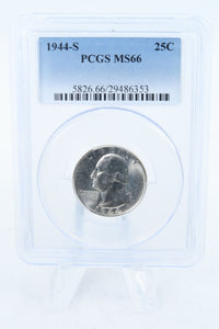 1944-S PCGS MS66 Washington Quarter Business Strike 25C