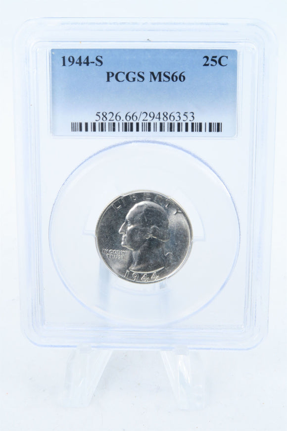 1944-S PCGS MS66 Washington Quarter Business Strike 25C