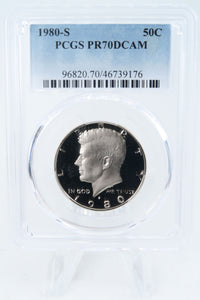 1980-S PCGS PR70DCAM Kennedy Half Dollar Proof 50C