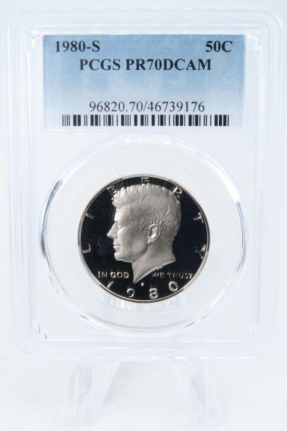 1980-S PCGS PR70DCAM Kennedy Half Dollar Proof 50C