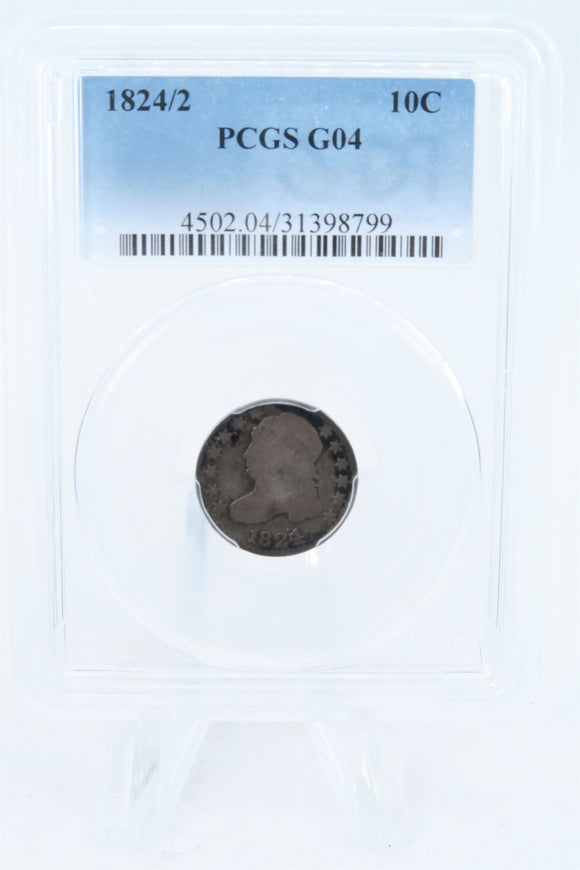 1824/2-P PCGS G04 Capped Bust Dime Business Strike 10C