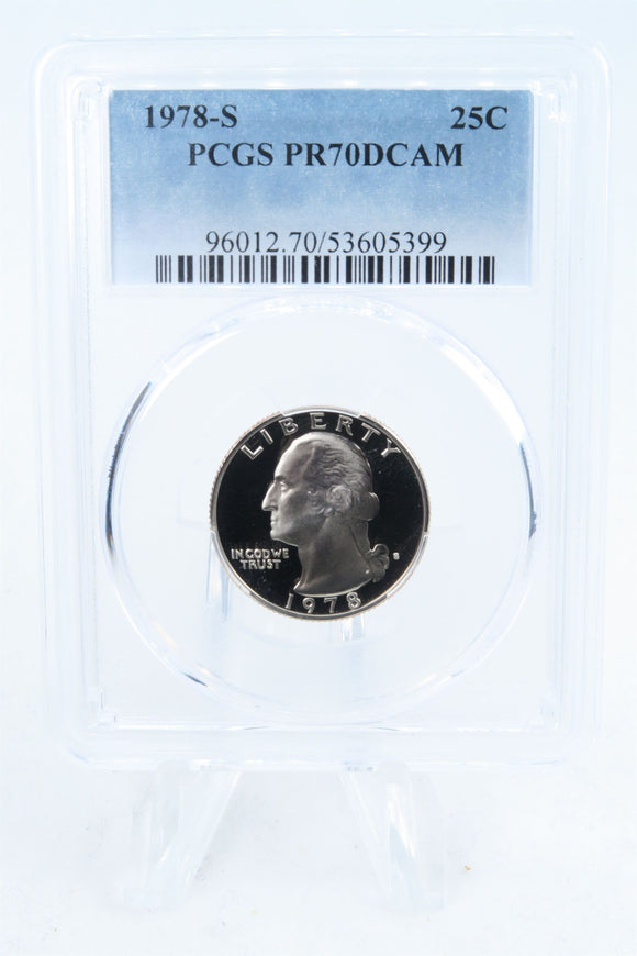 1978-S PCGS PR70DCAM Washington Quarter Proof 25C