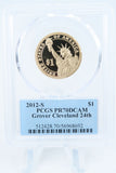2012-S PCGS PR70DCAM Grover Cleveland 24th Presidential Dollar Proof