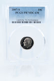 2007-S PCGS PR70DCAM Roosevelt Dime Proof 10C
