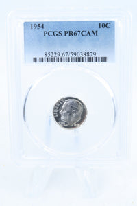 1954-P PCGS PR67CAM Roosevelt Dime Proof 10C