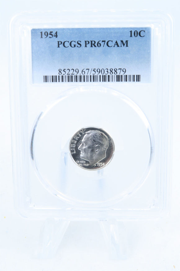 1954-P PCGS PR67CAM Roosevelt Dime Proof 10C