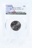 2019-P PCGS MS67 War In The Pacific NP Quarter Business Strike 25C