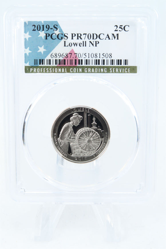 2019-S PCGS PR70DCAM Lowell NP Quarter Proof 25C