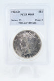 1922-D PCGS MS63 Peace Dollar Business Strike