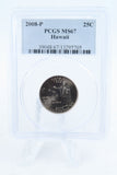 2008-P PCGS MS67 Hawaii State Quarter Business Strike 25C