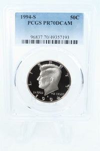 1994-S PCGS PR70DCAM Kennedy Half Dollar Proof 50C