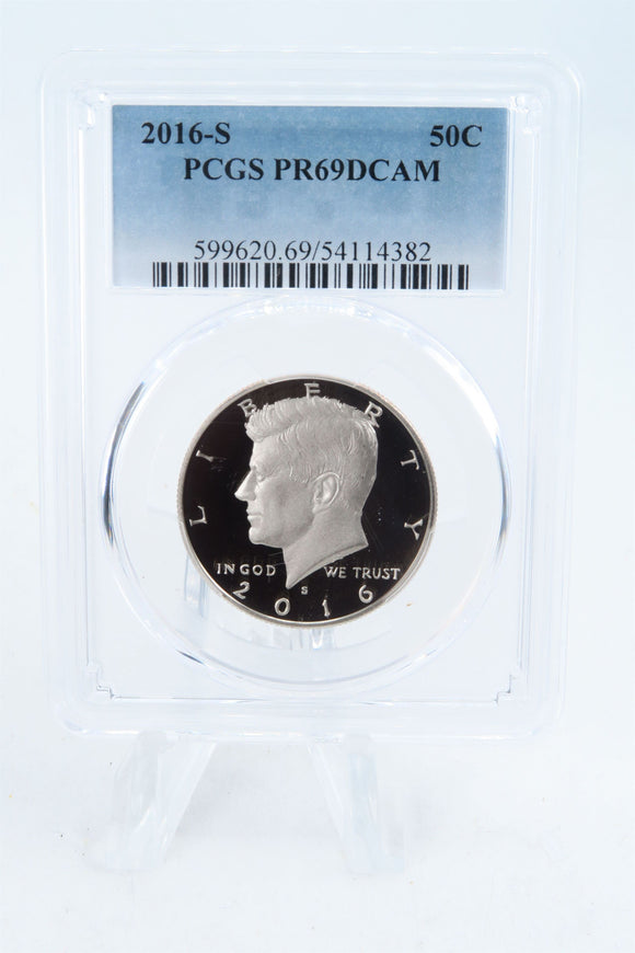 2016-S PCGS PR69DCAM Kennedy Half Dollar Proof 50C