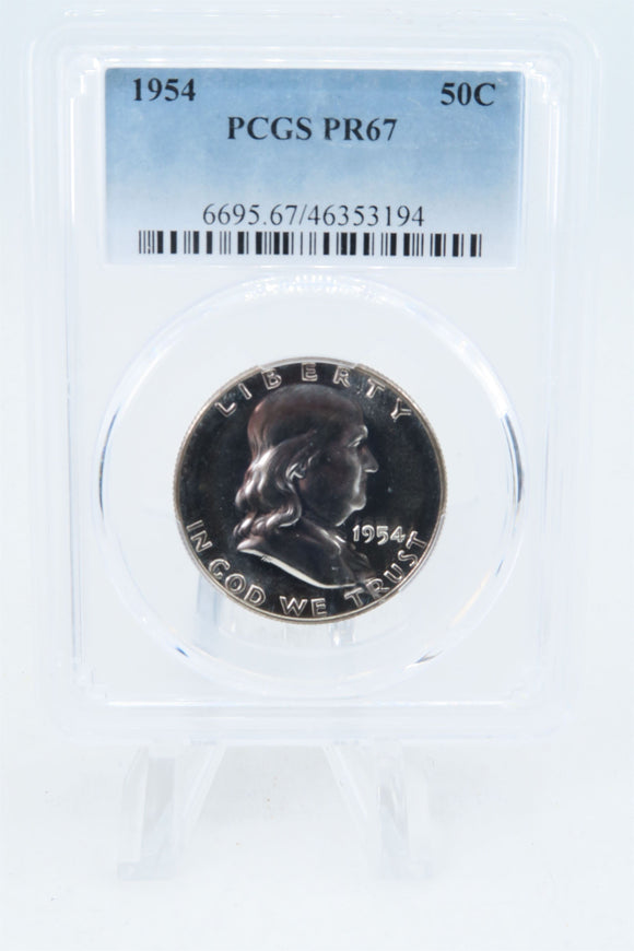 1954-P PCGS PR67 Franklin Half Dollar Proof 50C