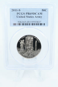 2011-S PCGS PR69DCAM United States Army Commemorative Half Dollar Proof 50C