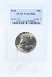 1949-P PCGS MS64FBL Franklin Half Dollar Full Bell Lines 50C
