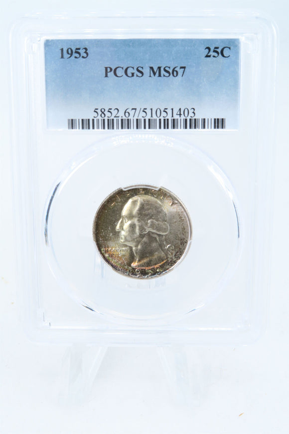 1953-P PCGS MS67 Washington Quarter Business Strike 25C