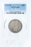1907-D PCGS G06 Barber Half Dollar Business Strike 50C