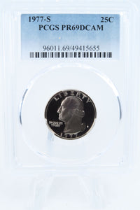 1977-S PCGS PR69DCAM Washington Quarter Proof 25C