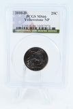 2010-D PCGS MS66 Yellowstone NP Quarter Business Strike 25C