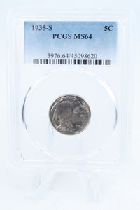 1935-S PCGS MS64 Buffalo Nickel Business Strike 5C