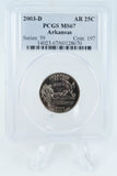 2003-D PCGS MS67 Arkansas State Quarter Business Strike 25C