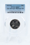 2019-D PCGS MS67 San Antonio Missions NP Quarter Business Strike 25C