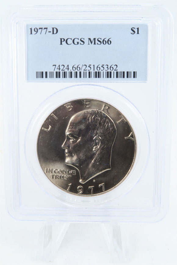 1977-D PCGS MS66 Eisenhower Ike Dollar Business Strike