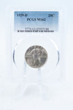 1929-D PCGS MS62 Standling Liberty Quarter Business Strike 25C