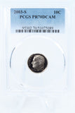 2003-S PCGS PR70DCAM Roosevelt Dime Proof 10C
