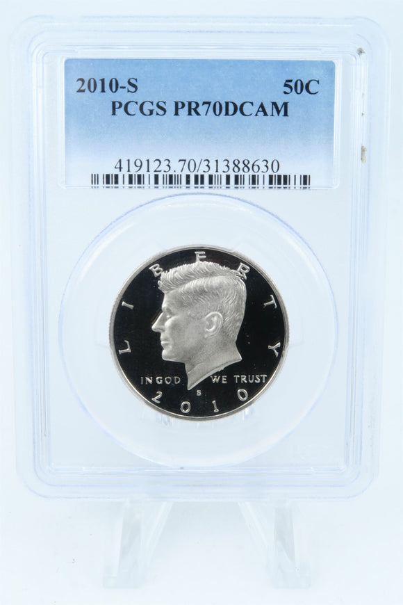 2010-S PCGS PR70DCAM Kennedy Half Dollar Proof 50C