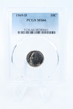 1969-D PCGS MS66 Roosevelt Dime Business Strike 10C