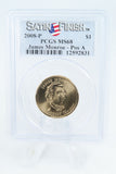 2008-P PCGS SP68 James Monroe Position A Presidential Dollar Satin Finish