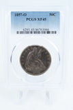 1857-O PCGS XF45 Liberty Seated Half Dollar Business Strike 50C