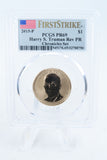 2015-P PCGS PR69 Harry S. Truman Presidential Dollar Reverse Proof