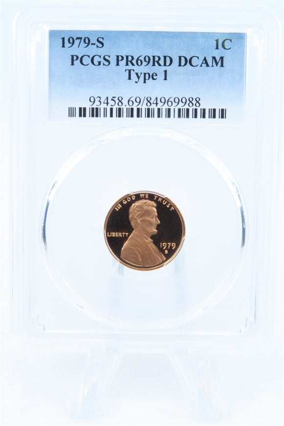 1979-S PCGS PR69DCAM Type 1 Lincoln Memorial Cent Proof 1C