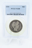 1915-P PCGS VG08 Barber Half Dollar Business Strike 50C