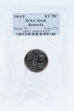 2001-P PCGS MS68 Kentucky State Quarter Business Strike 25C