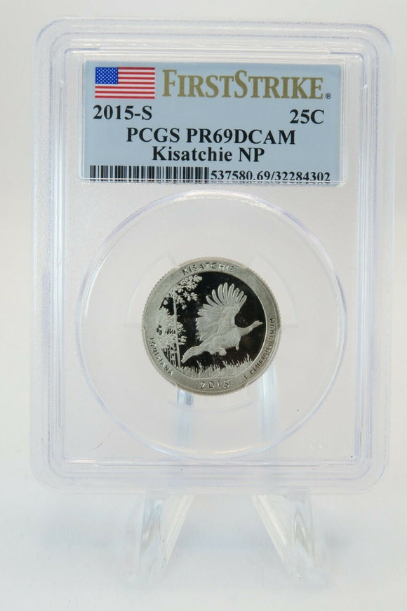 2015-S PCGS PR69DCAM Kisatchie National Park NP Quarter Proof 25C